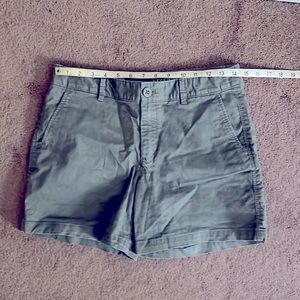 Eddie Bower Gray with a hint of green shorts